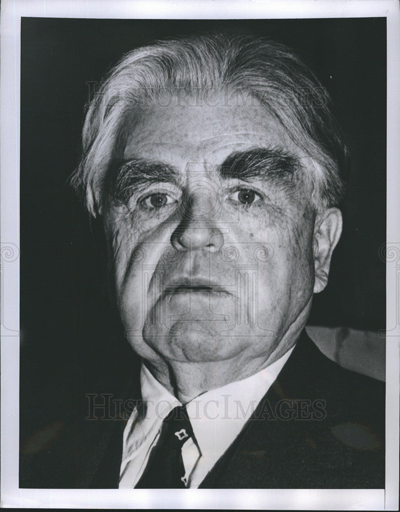 1951 Press Photo John L. Lewis Head United Mine Workers Union Coal Negotiations - Historic Images