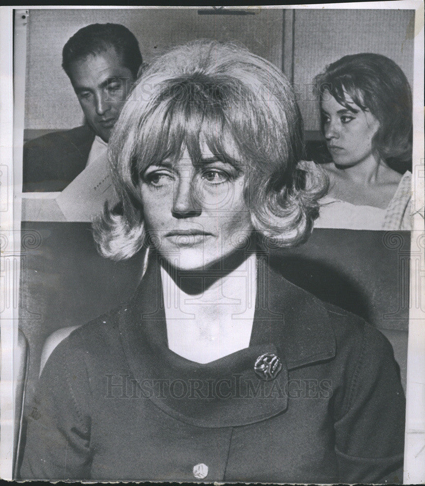 1963 Press Photo Actress Dorothy Malone at the start of custody hearing - Historic Images