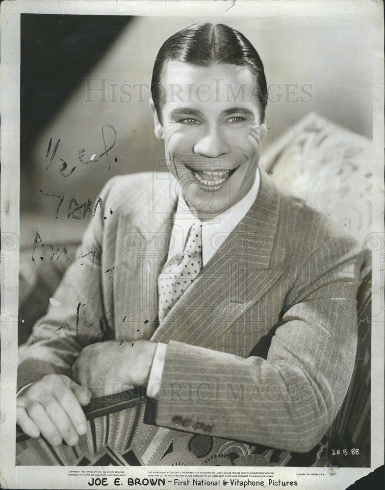 1944 Press Photo Joe E. Brown comedian - Historic Images