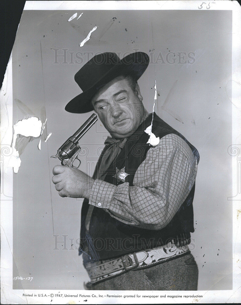 1947 Press Photo of Lou Costello in &quot;The Wistful Widow of Wagon Gap&quot; - Historic Images