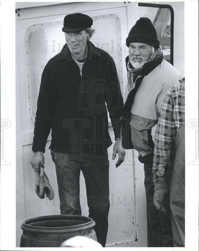 1986 Press Photo Kenny Rogers and Tom Morrell - Historic Images