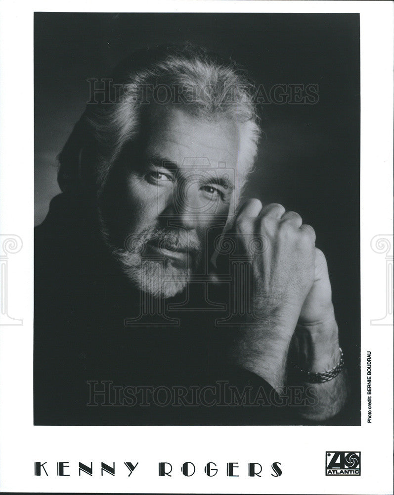 Press Photo of American country music star Kenny Rogers - Historic Images