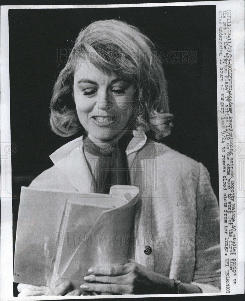 1965 Press Photo Actress Dorothy Malone - Historic Images