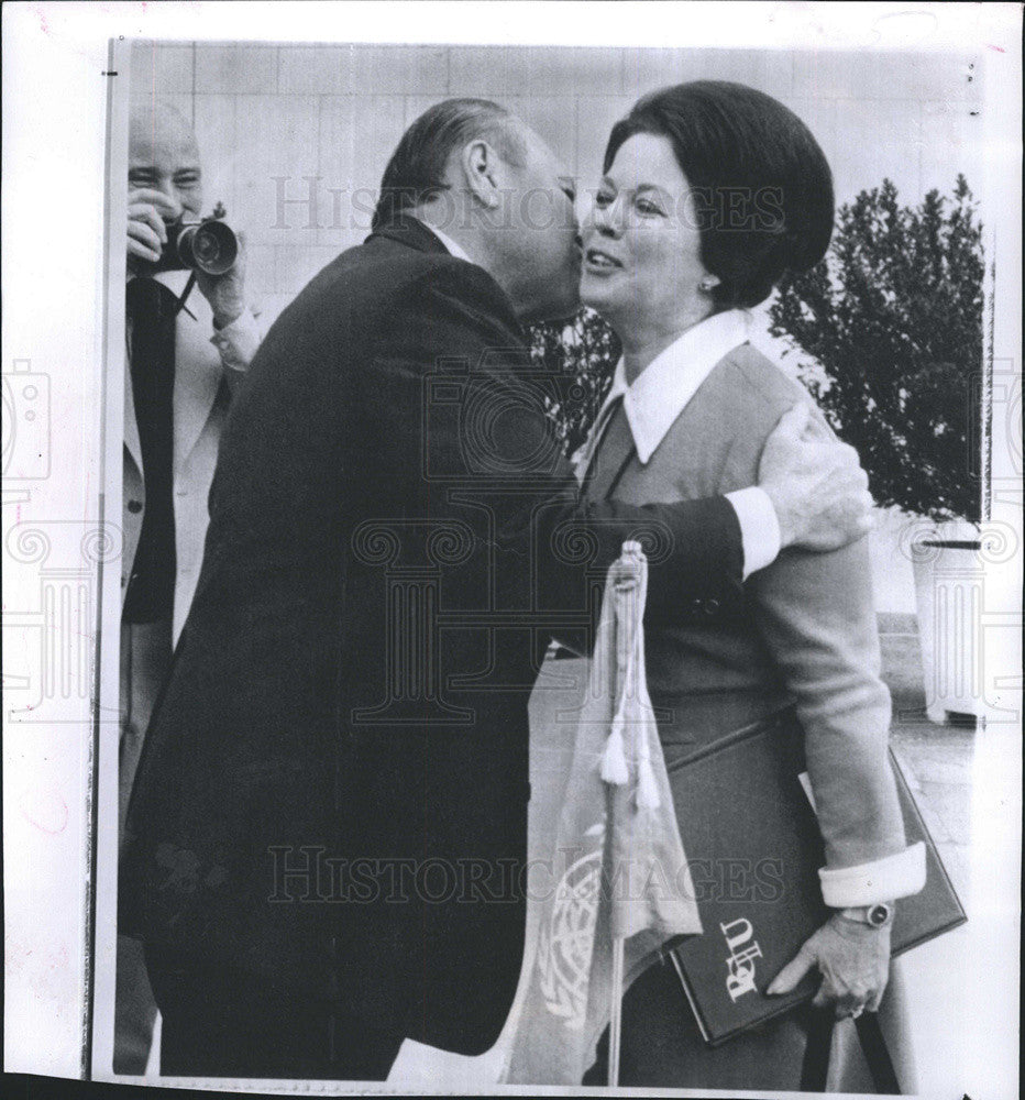 1974 Press Photo Shirley Temple Black Former Member US Delegation to UN Assembly - Historic Images