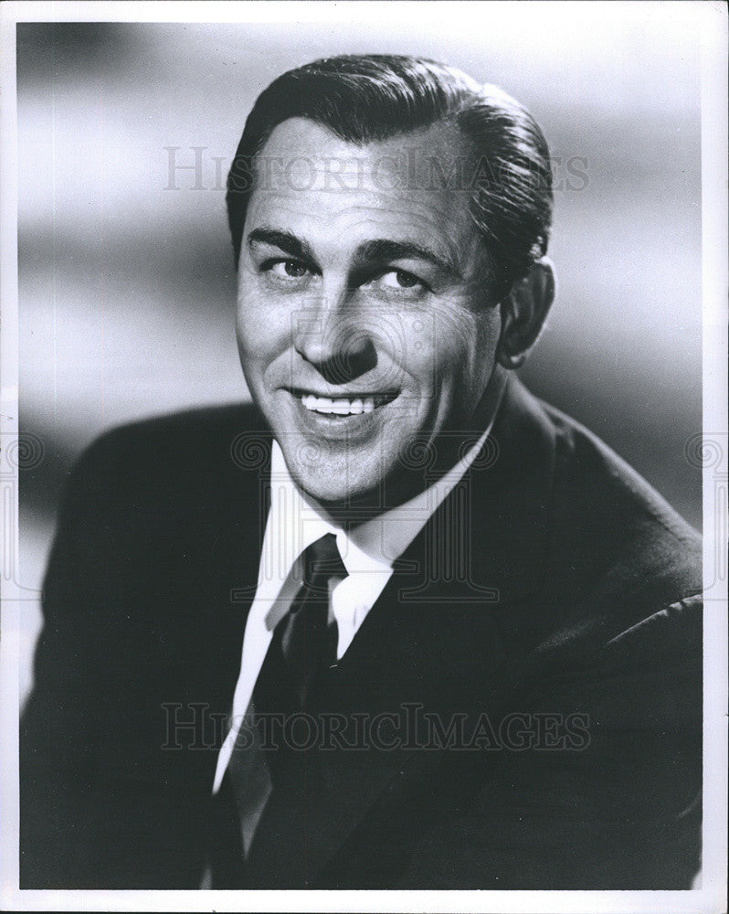 1965 Press Photo Actor Howard Keel CBS Soap Dallas Hollywood TV Star Black&amp;White - Historic Images