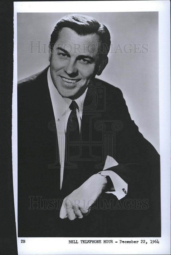 1964 Press Photo Actor Howard Keel CBS Soap Dallas Hollywood TV Star Black&amp;White - Historic Images