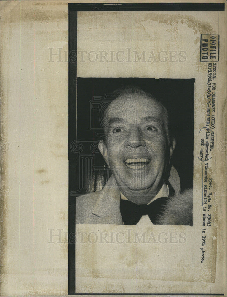 1975 Press Photo Vincente Minnelli Film Director - Historic Images