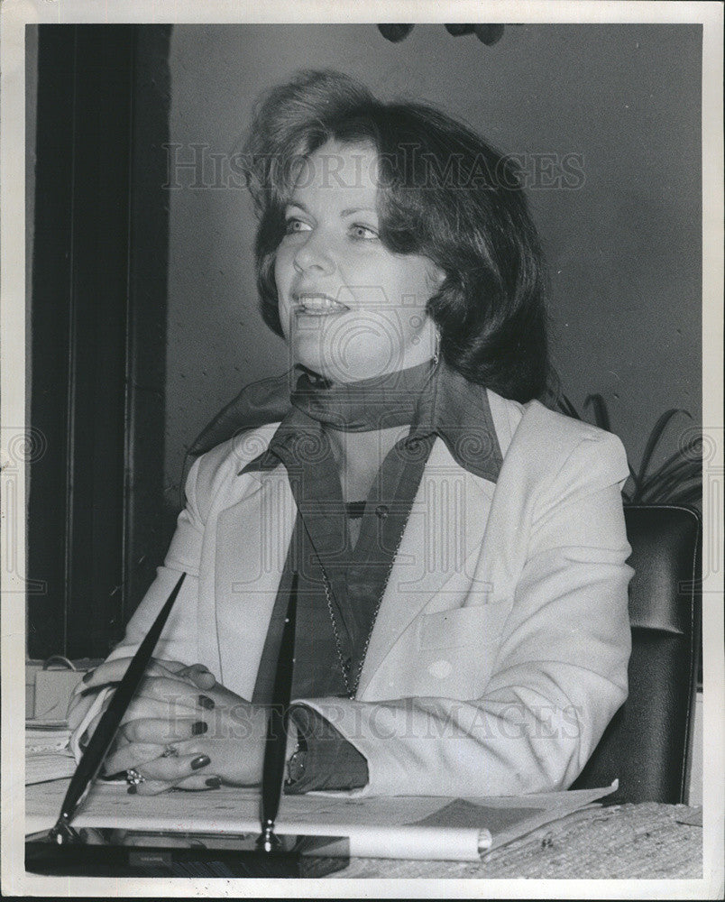 1977 Press Photo Kathleen Sullivan Alioto Chairperson Boston School Committee - Historic Images