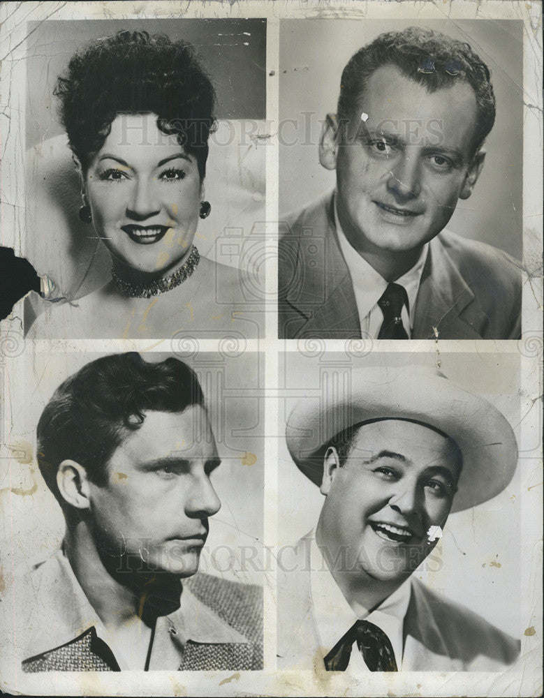 1955 Press Photo Actors Ethel Merman Art Carney