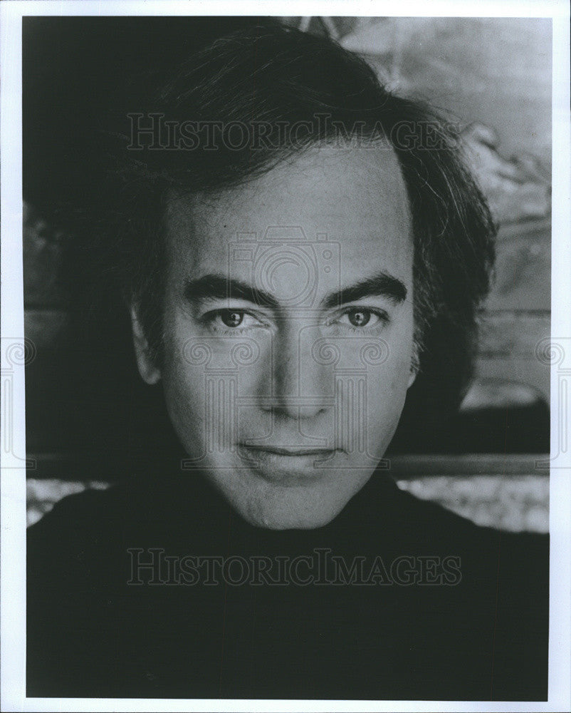 1989 Press Photo Neil Diamond American Singer Songwriter Rock Pop Folk Country - Historic Images