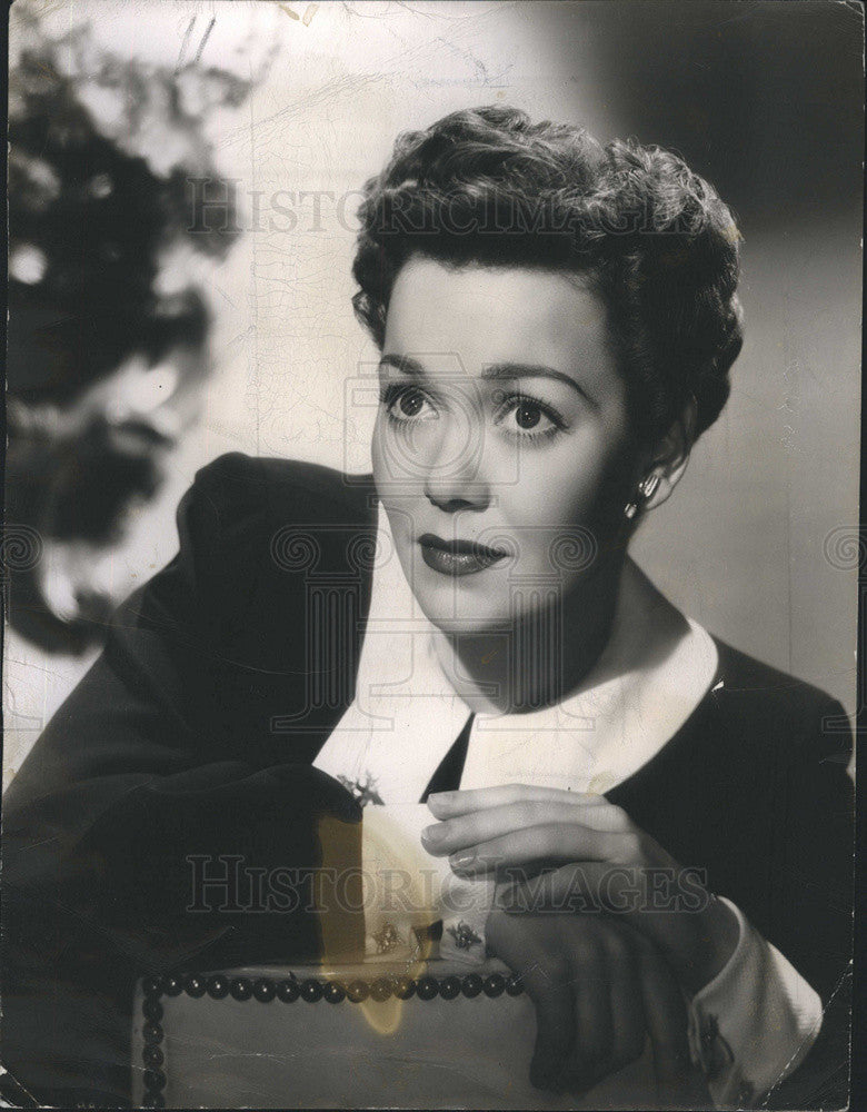 1948 Press Photo Actress Jane Wyman Old Hollywood Vintage Classic Black&amp;White - Historic Images