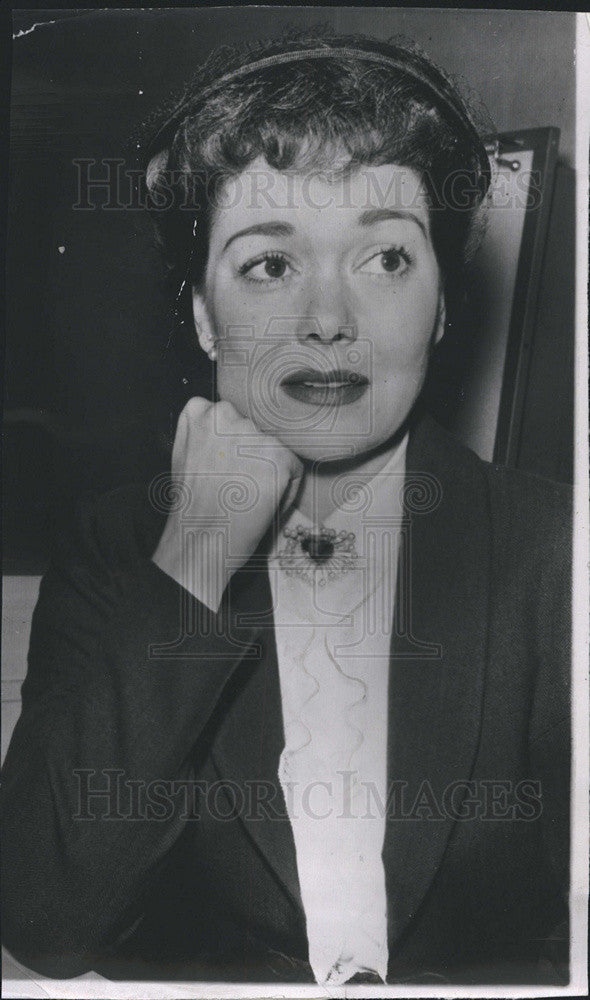 1954 Press Photo Jane Wyamn granted Divorce From Third Husband - Historic Images