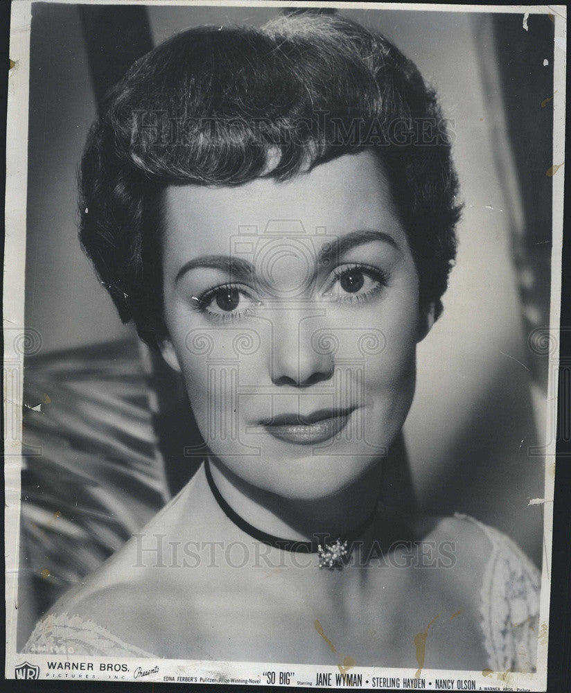 1956 Press Photo Jane Wyman in &quot;So Big&quot; - Historic Images