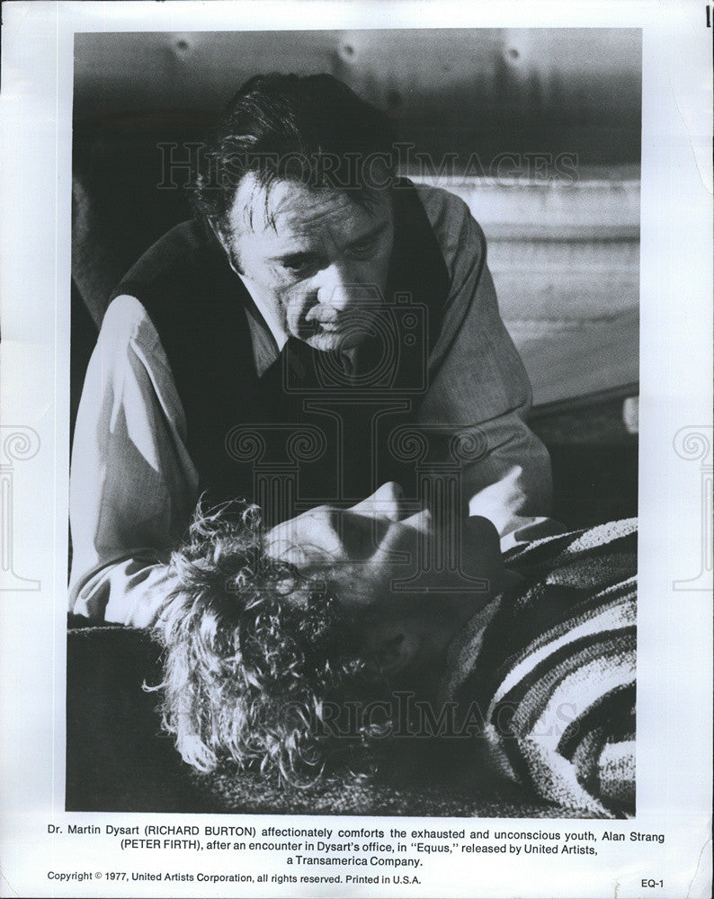 1977 Press Photo Richard Burton in &quot;Equus&quot; - Historic Images