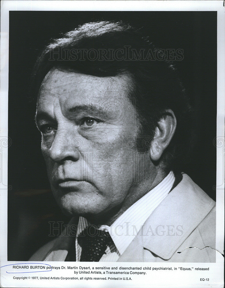 1978 Press Photo Actor Richard Burton Stars As Dr. Martin Dysart In &quot;Equus&quot; Film - Historic Images