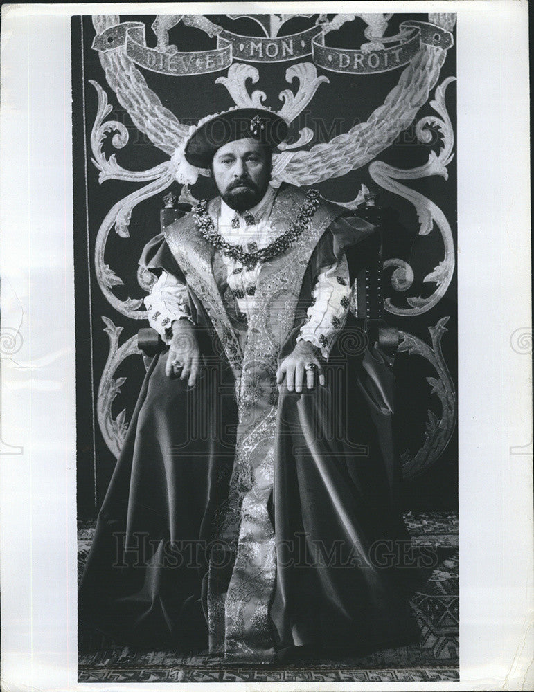 1969 Press Photo Actor Richard Burton, As King Henry In &quot;Ann Of A Thousand Days&quot; - Historic Images