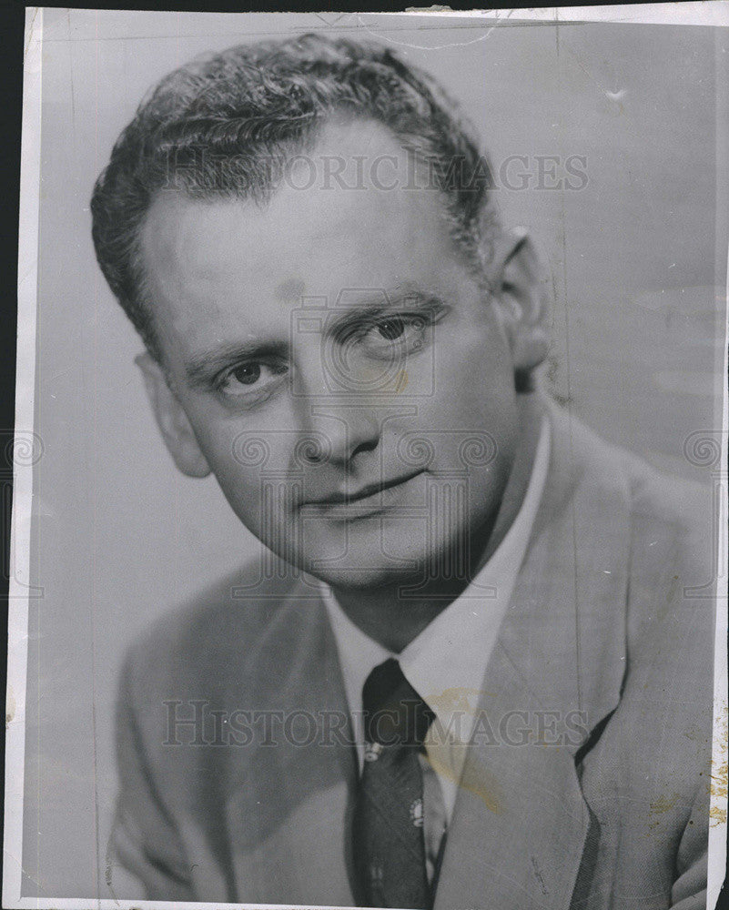 1955 Press Photo Television Comic Actor Art Carney Portrait - Historic Images