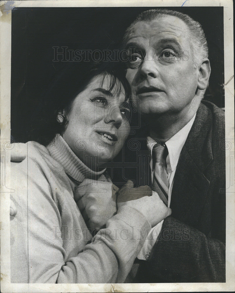 1969 Press Photo Lovers Film Actors Anna Manahan Art Carney - Historic Images