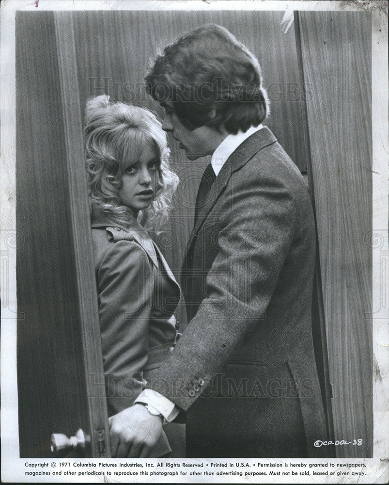 1971 Press Photo Actors Warren Beatty And Goldie Hawn Columbia Pictures Movie $ - Historic Images