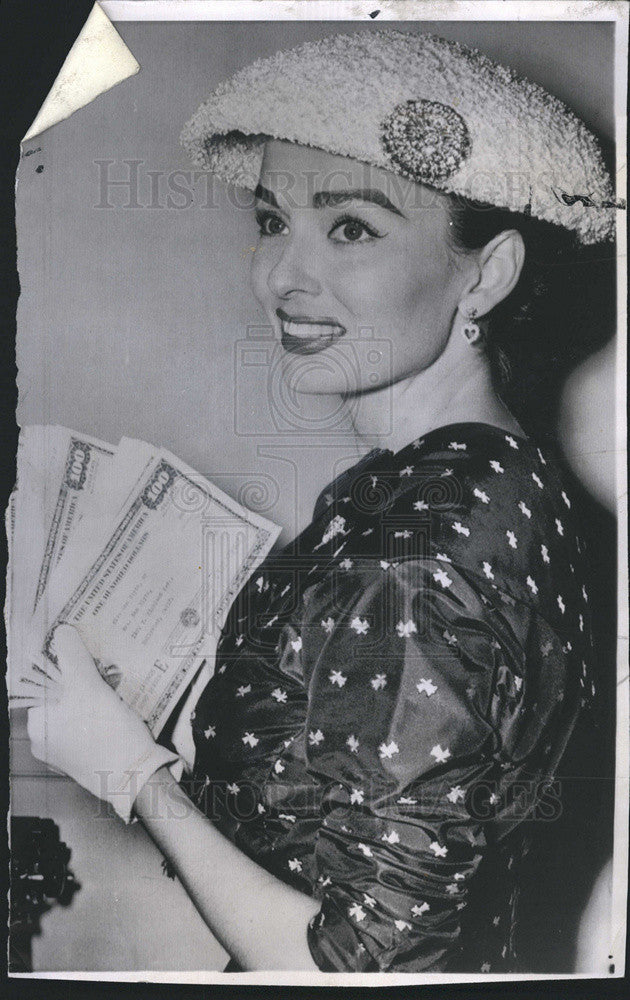 1957 Press Photo Ann Blyth/Actress/Singer - Historic Images