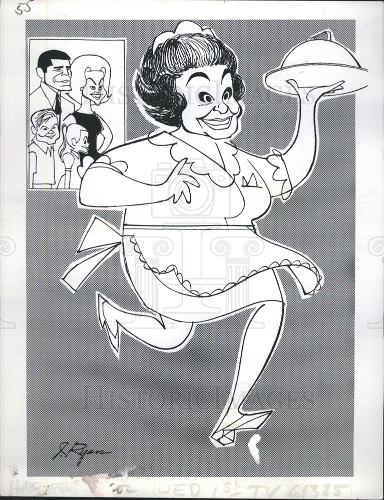 1965 Press Photo Cartoon of Shirley Booth - Historic Images