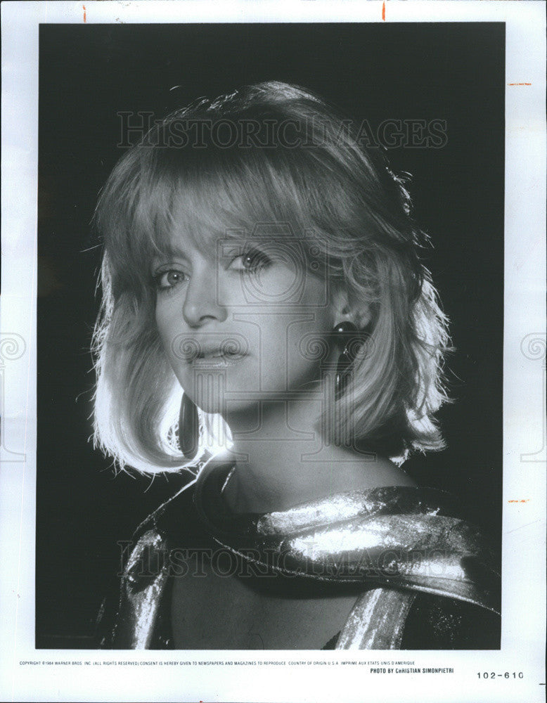 1984 Press Photo Goldie Hawn - Historic Images