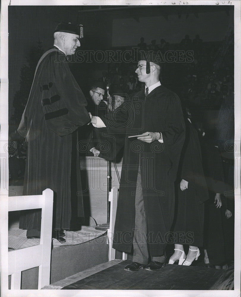 1954 Press Photo Dr. C. Clement French/Washington State College/Richard French - Historic Images