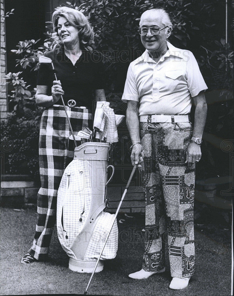 1977 Press Photo John M. Friedlander Corrine Friedlander Golf - Historic Images