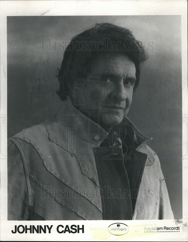 Press Photo American Country Singer Songwriter Johnny Cash - Historic Images