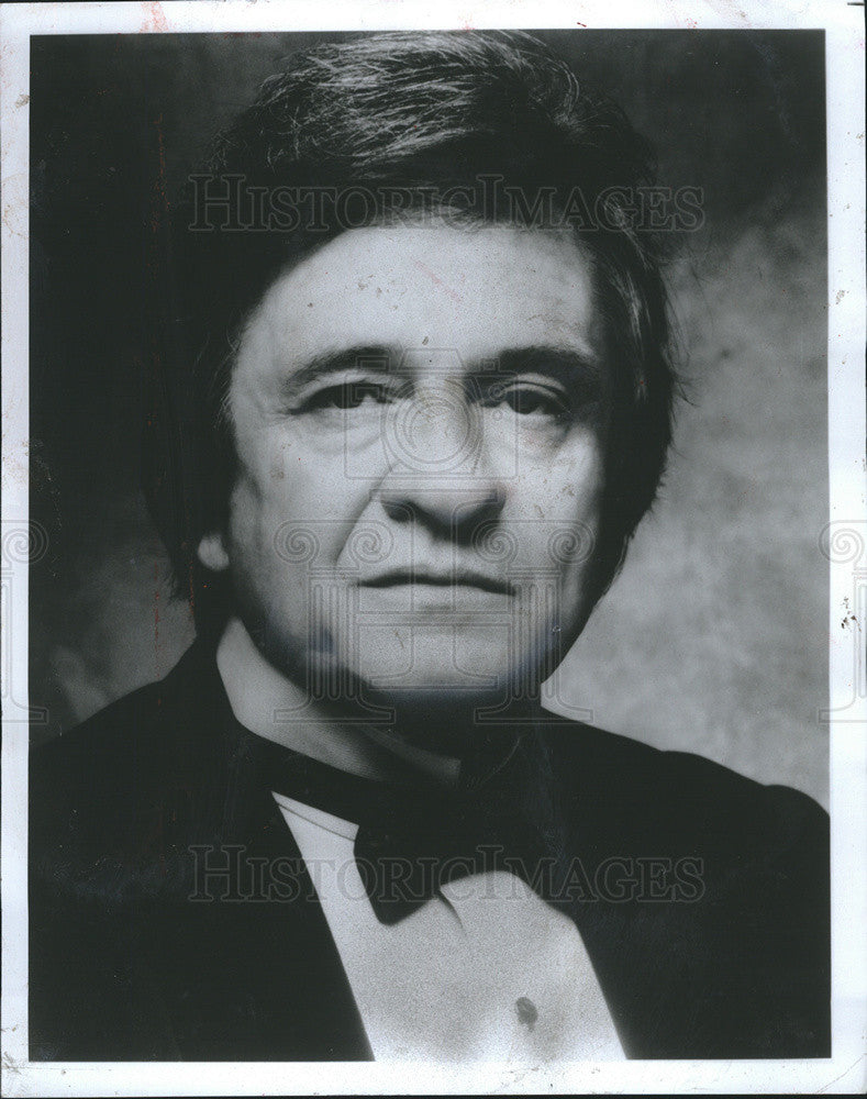 1988 Press Photo American Singer, Song Writer And Actor Johnny Cash - Historic Images