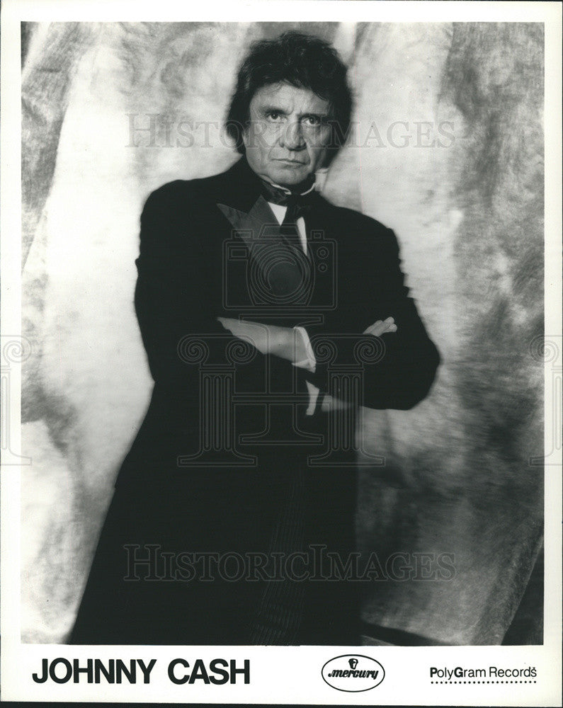 1988 Press Photo Country Singer Johnny Cash - Historic Images