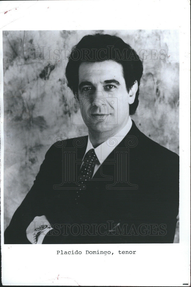 Press Photo Placido Domingo, Tenor - Historic Images