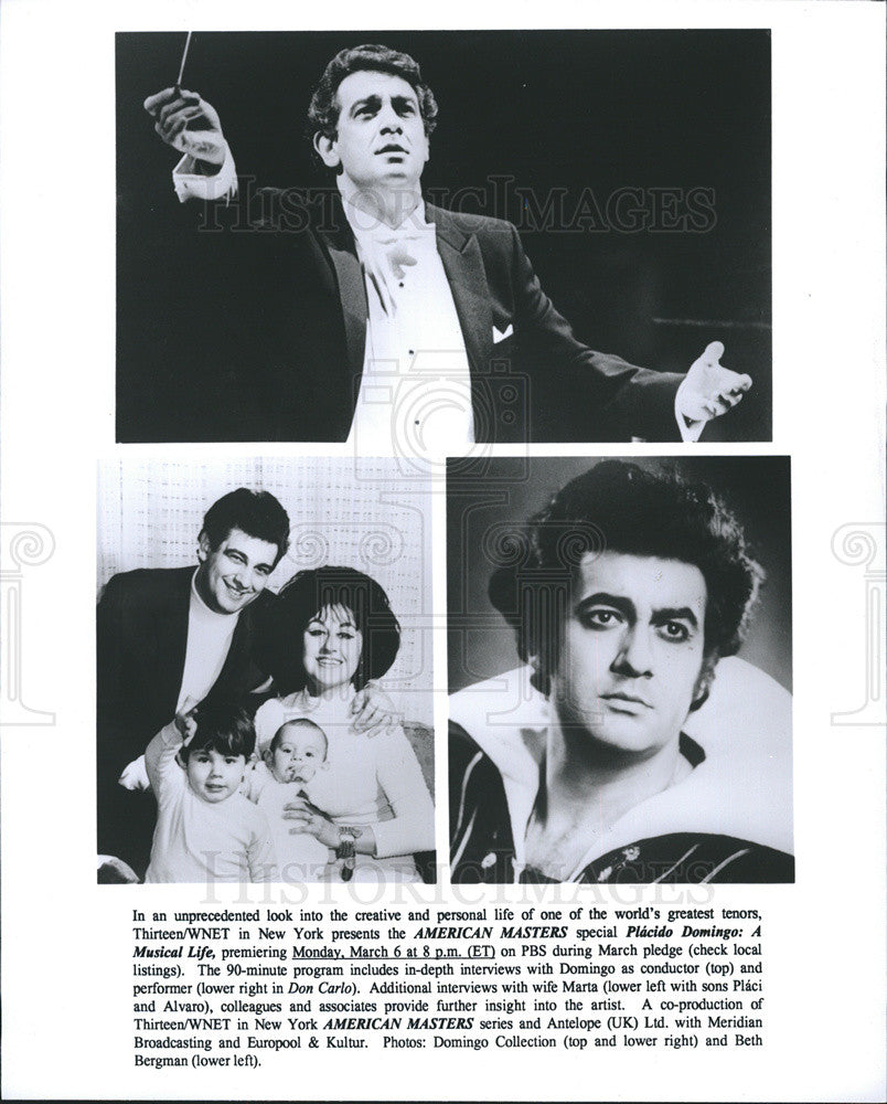 Press Photo Scenes From &quot;Placido Domingo: A Musical Life&quot; - Historic Images