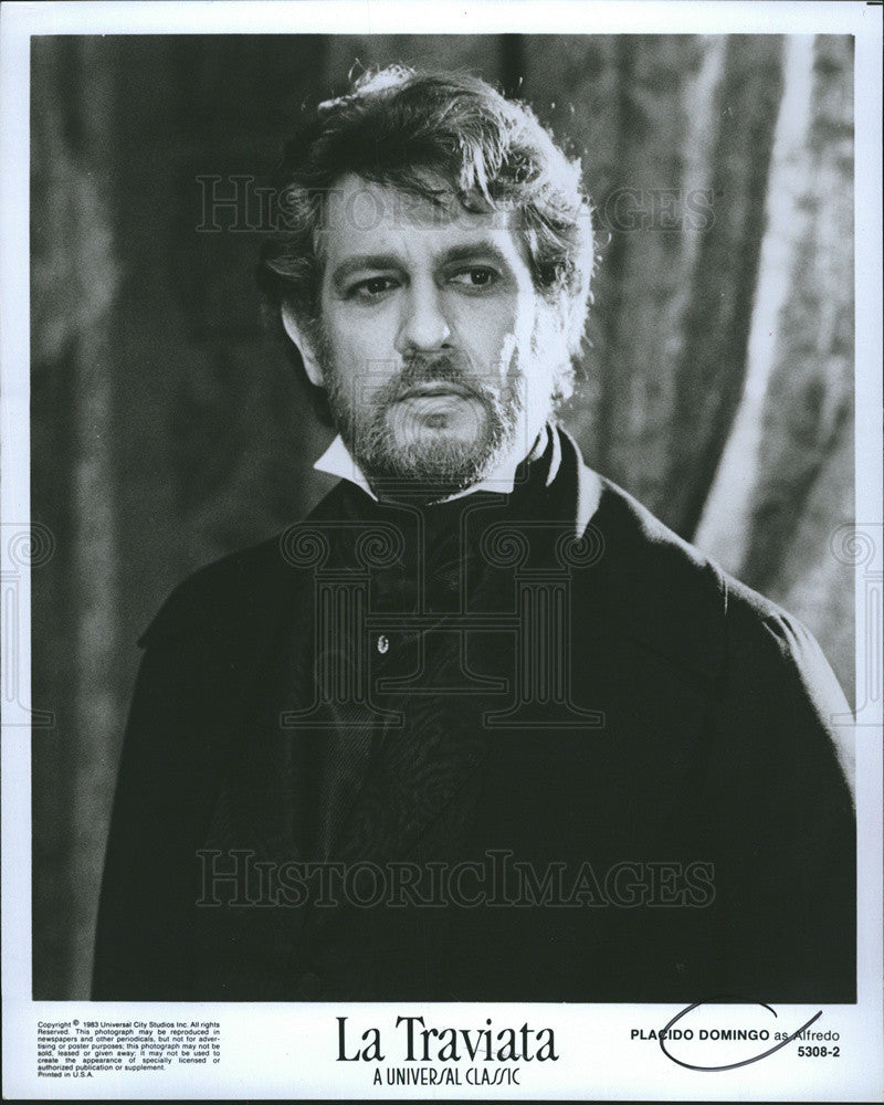 1983 Press Photo Placido Domingo As Alfredo In &quot;La Traviatta&quot; - Historic Images