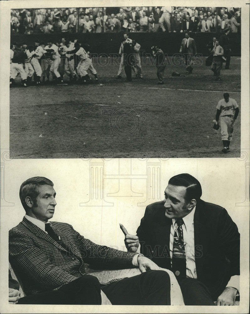 1975 Press Photo of a Baseball Games with players fighting. - Historic Images