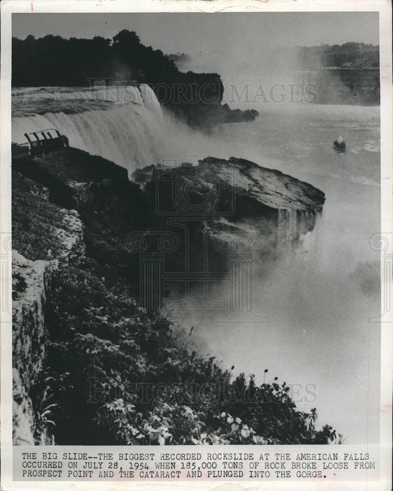 1967 Press Photo of The Big Slide recorded Rockslide. - Historic Images