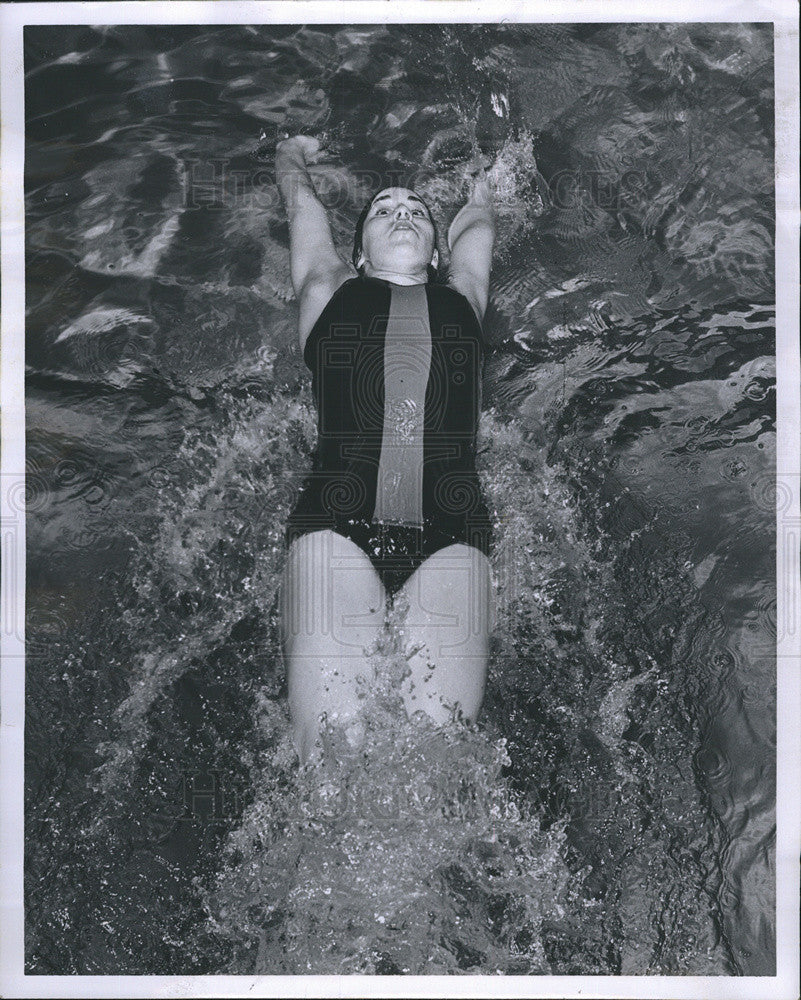 1966 Press Photo Joanne Scarborough (Swimmer) - Historic Images