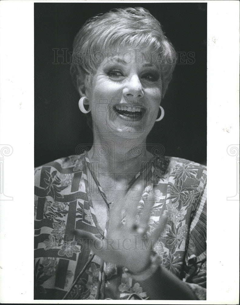 1990 Press Photo Shirley Jones at Four Seasons - Historic Images