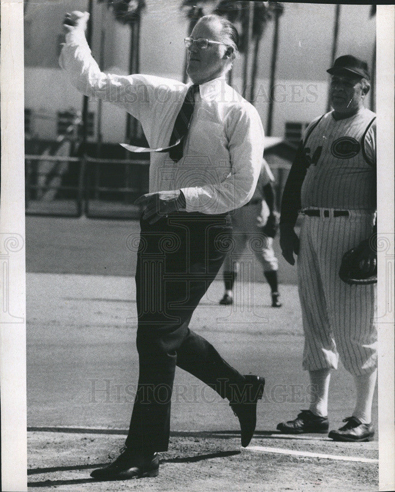 1971 Press Photo Bowie Kuhn Baseball Commissioner - Historic Images