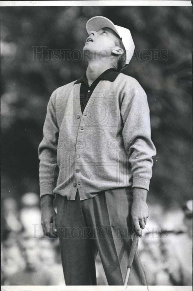 1961 Press Photo Dave Marr golf 4 foot putt - Historic Images