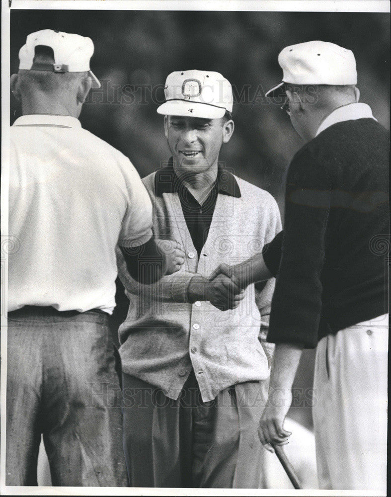 1961 Press Photo Jackie Cupit Bob Rosburg golf extra-hole opponents - Historic Images