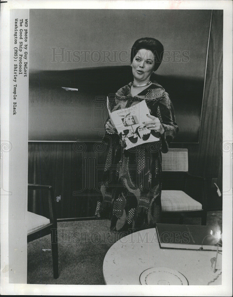 1971 Press Photo Shirley Temple Black - Historic Images