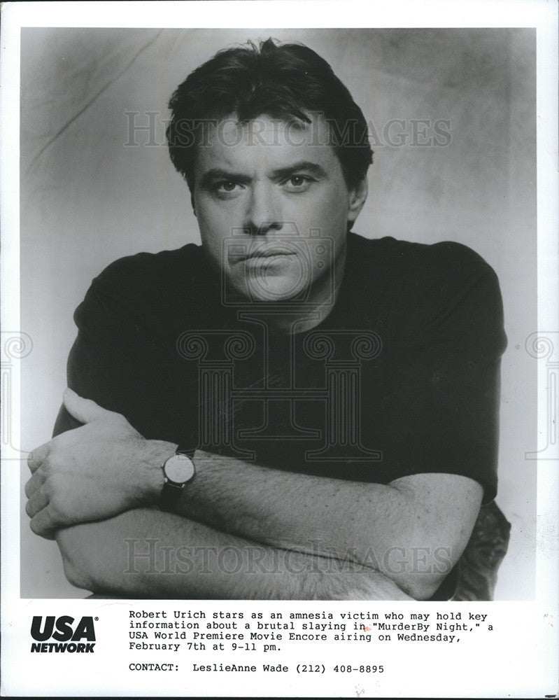1996 Press Photo Robert Urich Stars in &quot;Murder By Night&quot; - Historic Images