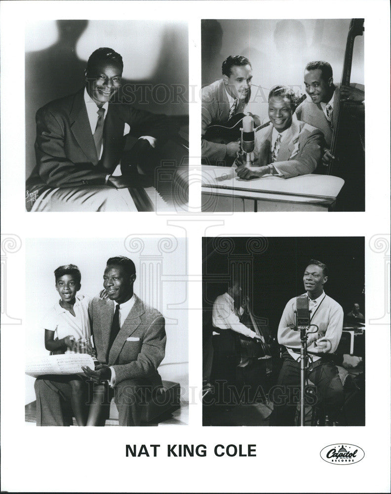 Press Photo Singer Nat King Cole - Historic Images