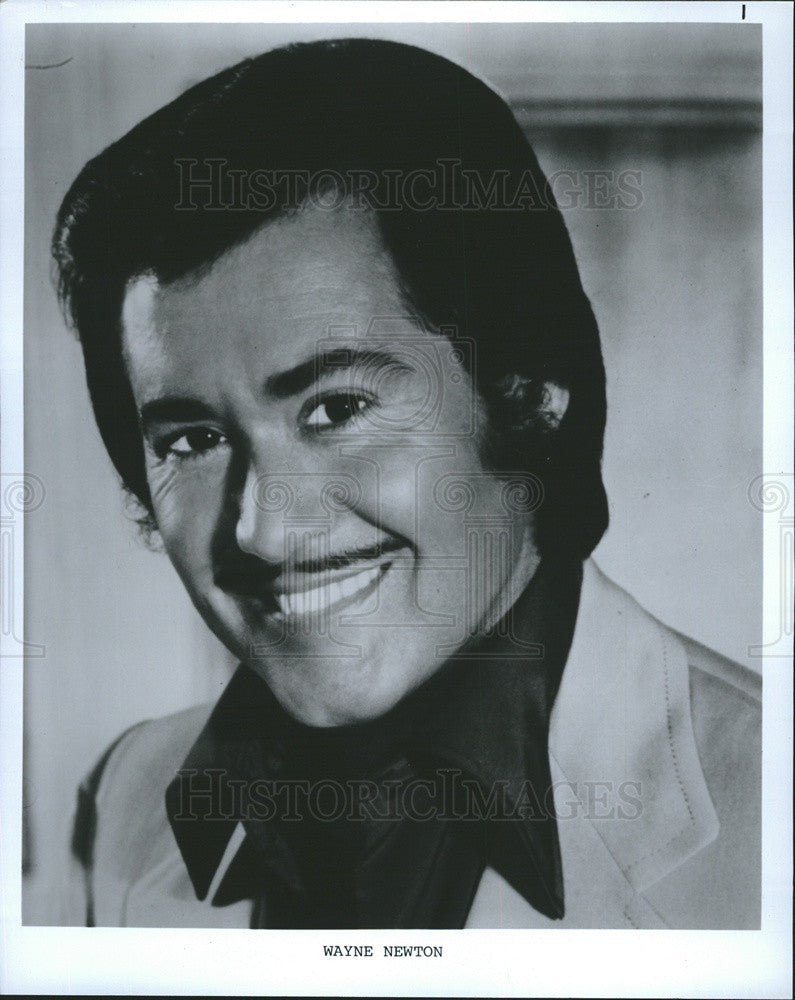 1986 Press Photo Singer Wayne Newton - Historic Images