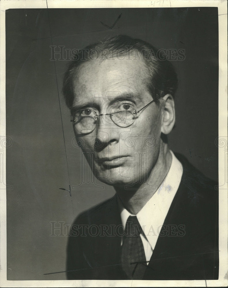 1938 Press Photo Samuel John Duncan-Clark editorial writer Daily News - Historic Images