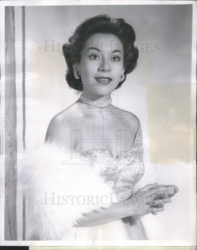 1955 Press Photo Elaine Malbin The Voice of Firestone - Historic Images