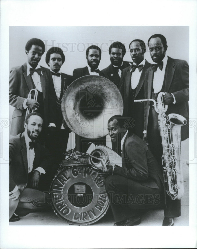 1985 Press Photo The Dirty Dozen Brass Band - Historic Images