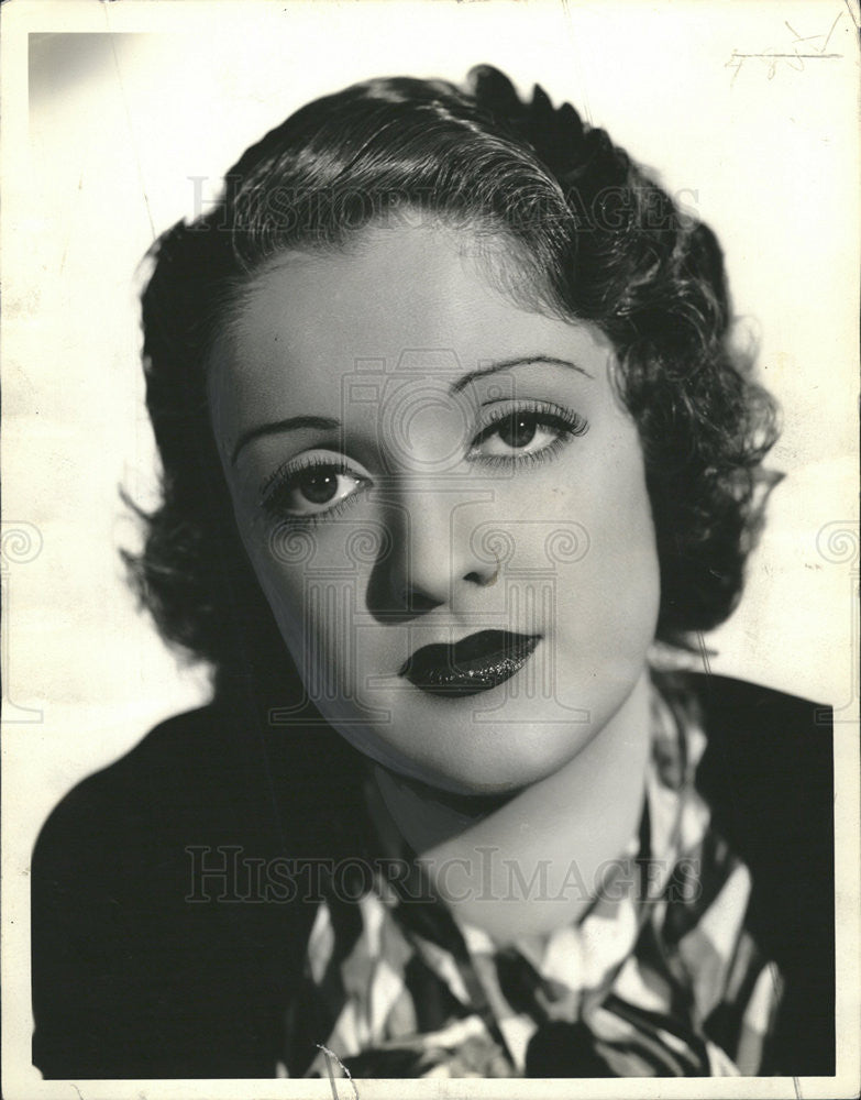 1936 Press Photo Dorothy Dare,actress - Historic Images