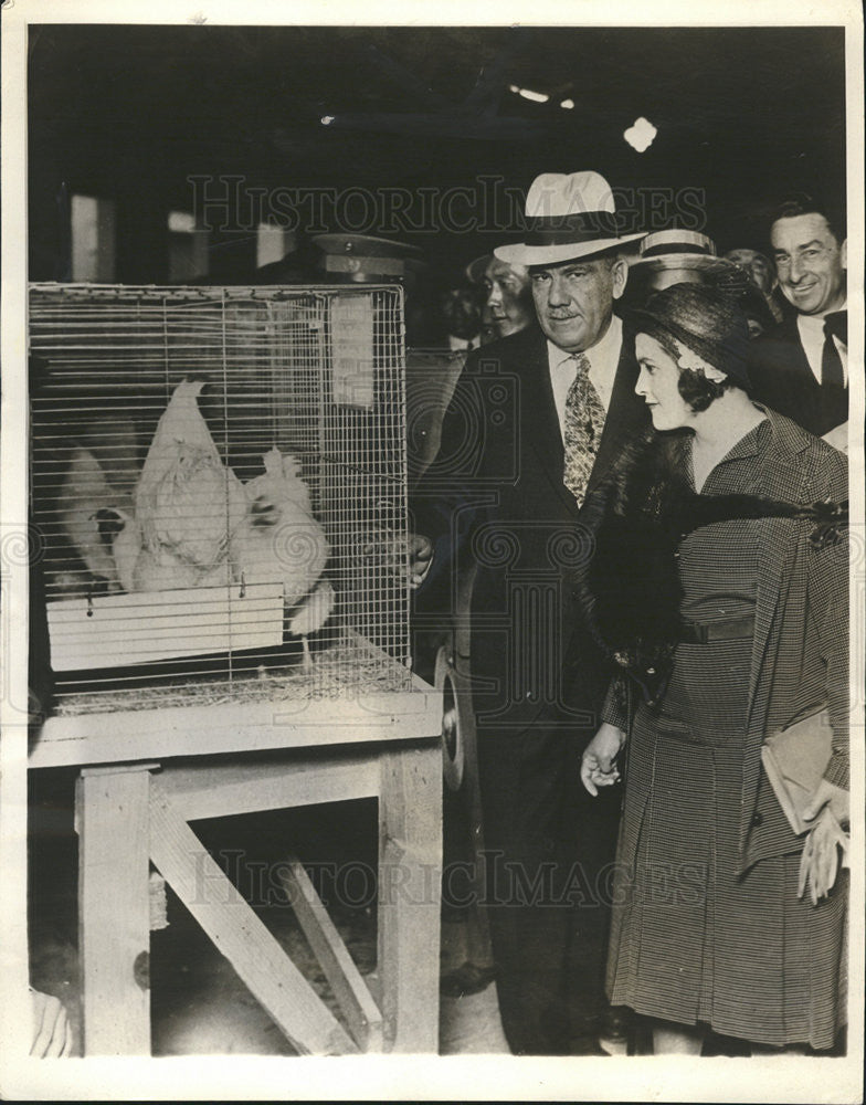 1931 Press Photo Pinatero Elias Calles of Mexico and bride Lenour - Historic Images